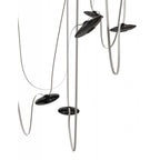Avenue Lighting Fremont Belt 7-light 826''l Pendant In Black/smoked Glass Disc