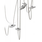 Avenue Lighting Fremont Belt 7-light 826''l Pendant In Black/white Glass Disc