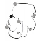 Avenue Lighting HF7207-G301-BLK Black Fremont Belt 7-light 826''l Pendant In Black/white Glass Open Globes Image 1