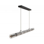 Avenue Lighting Fremont 64''w Tubular Led Pendant In Ivory/clear Glass
