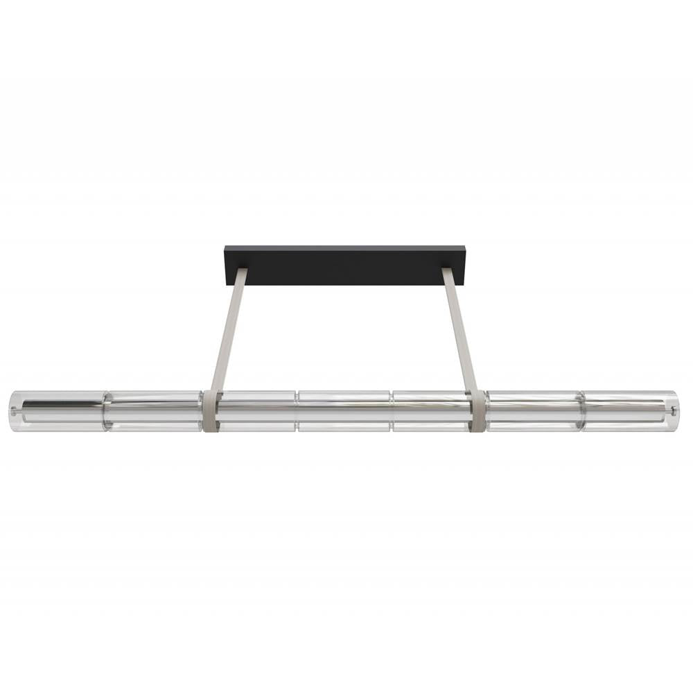 Avenue Lighting HF7800-IVY  Fremont 64''w Tubular Led Pendant In Ivory/clear Glass Image 1