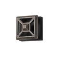 Avenue Lighting  Avenue Outdoor 5''h Square 3-cct Led Wall Sconce In Black/bronze Grid Cover