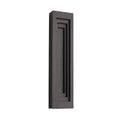 Avenue Lighting  Avenue Outdoor 38''h 3-cct Led Rectangular Wall Panel Sconce In Dark Bronze