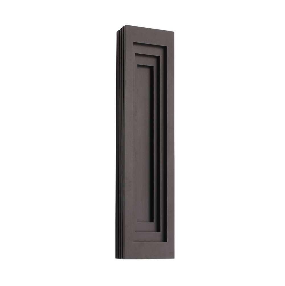 Avenue Lighting  Avenue Outdoor 38''h 3-cct Led Rectangular Wall Panel Sconce In Dark Bronze