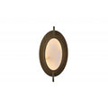 Avenue Lighting Mayfair 8''w Round Alabaster Plate Led Wall Sconce In Aged Brass