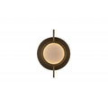 Avenue Lighting Mayfair 10''w Round Alabaster Plate Led Wall Sconce In Aged Brass