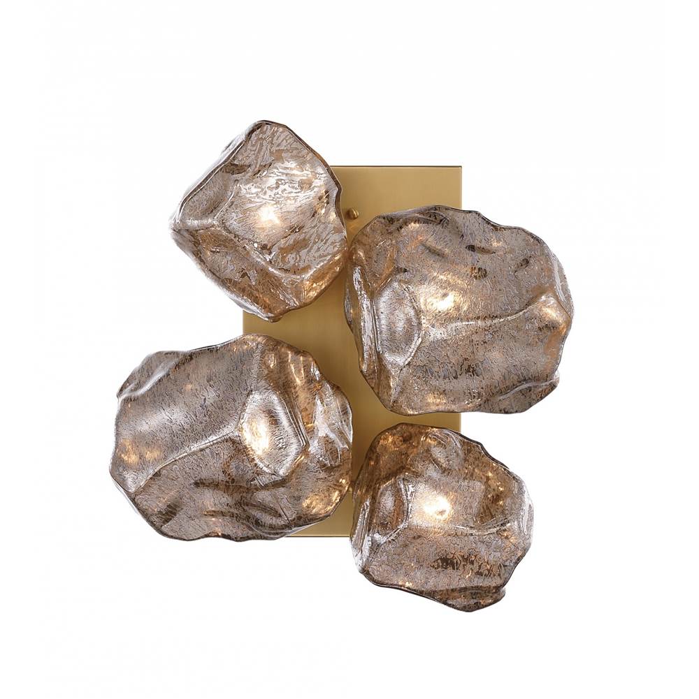 Avenue Lighting HF7150-AGB Aged Brass Rockefeller 4-light 12''h Rock Shape Wall Sconce In Aged Brass Image 1