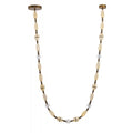 Avenue Lighting Dubai 243''l Led Glass Strand Pendant In Aged Brass/gold Glass