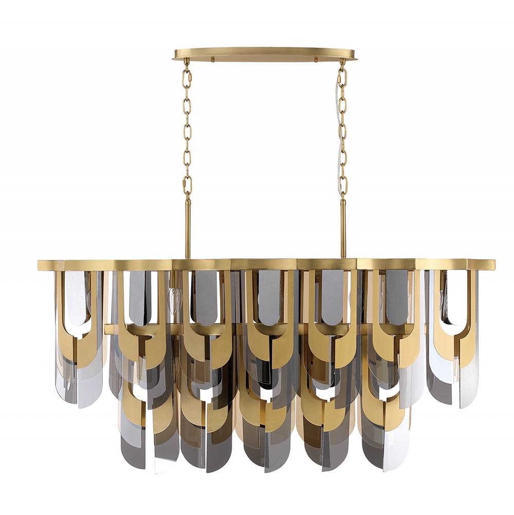 Avenue Lighting Paramount 52''w Chandelier In Aged Brass
