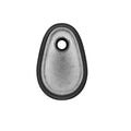 Avenue Lighting Palmea 14''h Oval Shape Alabaster Led Wall Sconce In Matte Black