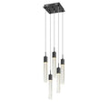 Avenue Lighting The Original Glacier Avenue The Original Glacier Avenue Collection Chrome 5 Light Penant Fixture With Bubble Crystal