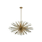 Avenue Lighting HF8404-AB Antique Brass,Champagne Glass Palisades Ave Hanging Cluster Chandelier Image 2