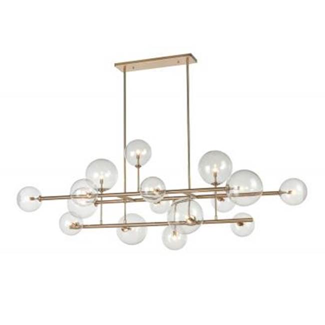 Avenue Lighting HF4216-AB Antique Brass Delilah Hanging Chandelier Image 1