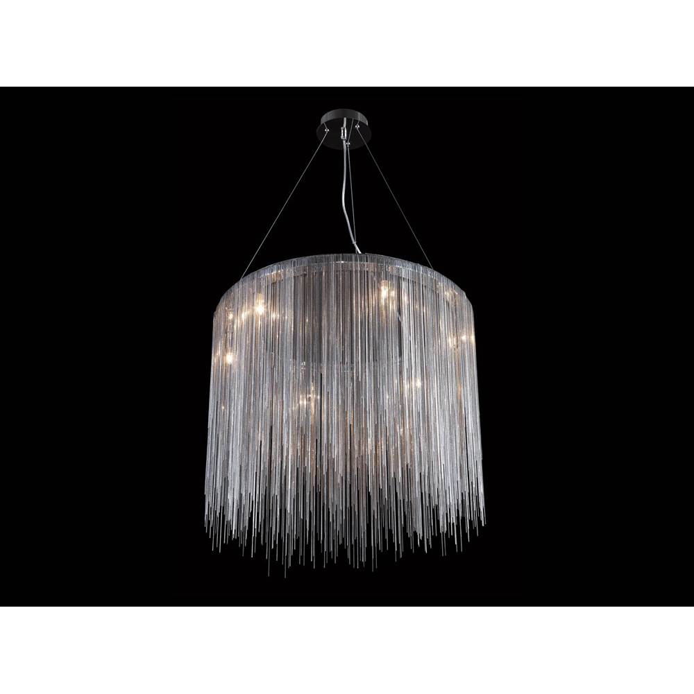 Avenue Lighting Fountain Ave Fountain Ave. Collection Chrome Jewelry Round Hanging Fixture