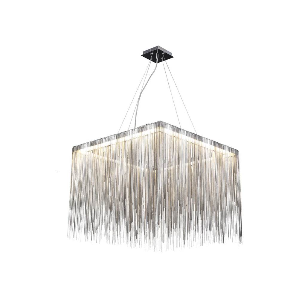 Avenue Lighting Fountain Ave Fountain Ave. Collection Chrome Jewelry Square Hanging Fixture