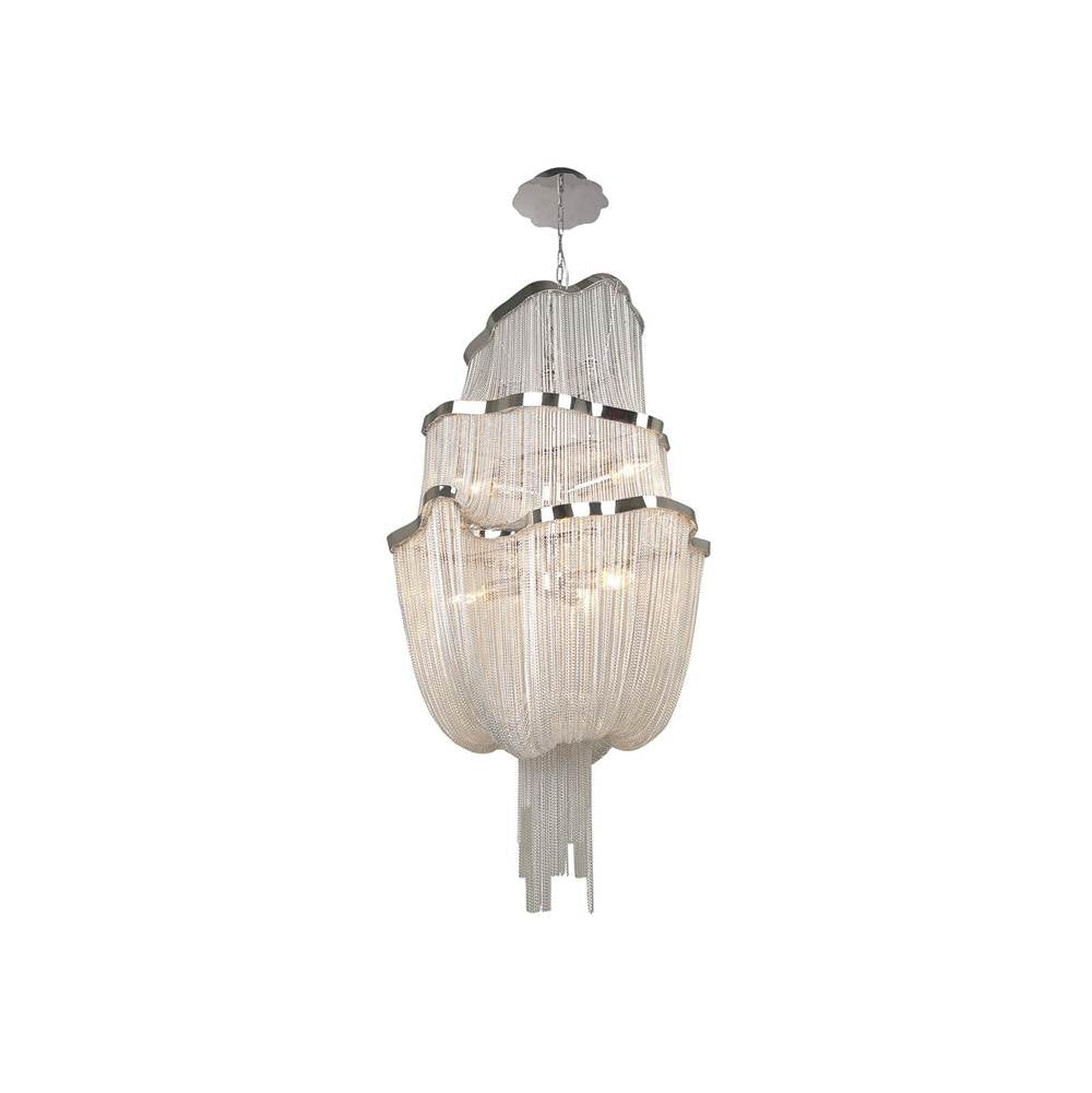 Avenue Lighting Mullholand Dr Mullholland Dr. Collection Black Steel Chain Hanging Foyear Fixture