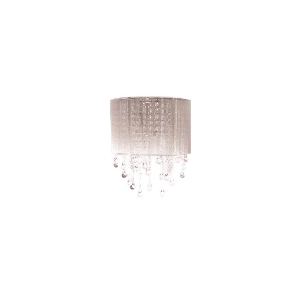 Avenue Lighting Beverly Dr Beverly Drive Collection Silver Silk String And Crystal Wal Sconce