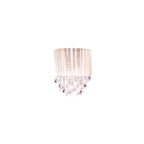Avenue Lighting Beverly Dr Beverly Drive Collection Silver Silk String And Crystal Wal Sconce