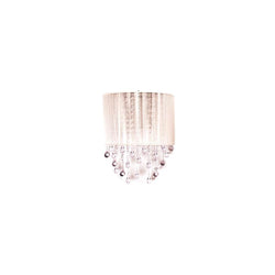 Avenue Lighting Beverly Dr Beverly Drive Collection Silver Silk String And Crystal Wal Sconce