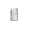 Avenue Lighting Ventura Blvd Ventura Blvd. Collection Polish Nickel Oval Pattern / White Slik Shade Wall Sconce