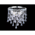 Avenue Lighting Hollywood Blvd Hollywood Blvd. Collection Polish Nickel / Clear Glass Tear Drops Round