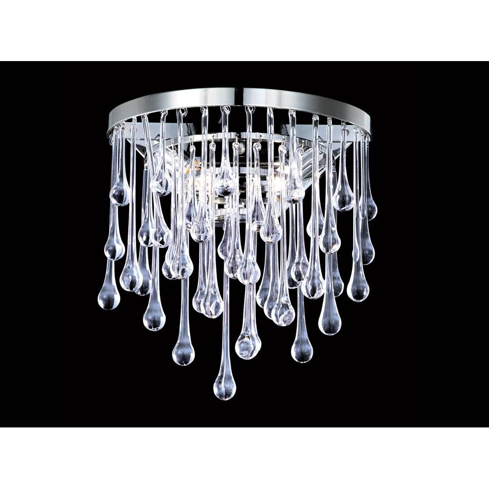 Avenue Lighting Hollywood Blvd Hollywood Blvd. Collection Polish Nickel / Clear Glass Tear Drops Round