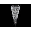 Avenue Lighting Hollywood Blvd Hollywood Blvd. Collection Polished Nickel And Tear Drop Crystal Large Hanging Fixture
