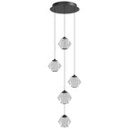 Avenue Lighting HF3905-BK Black Beluga 5 Light Multi Port Pendant Image 1