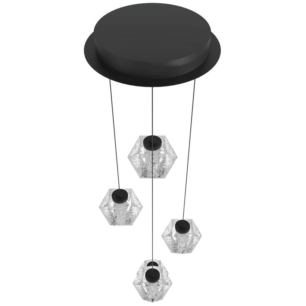 Avenue Lighting HF3905-BK Black Beluga 5 Light Multi Port Pendant Image 3