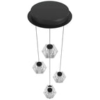 Avenue Lighting HF3905-BK Black Beluga 5 Light Multi Port Pendant Image 3
