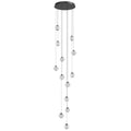 Avenue Lighting HF3913-BK Black Beluga 13 Light Multi Port Pendant Image 1