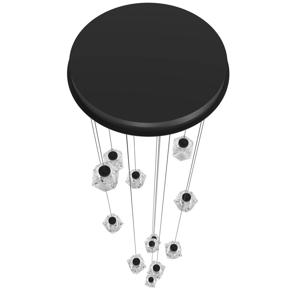 Avenue Lighting HF3913-BK Black Beluga 13 Light Multi Port Pendant Image 3