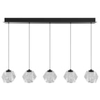 Avenue Lighting HF3955-BK Black Beluga 5 Light Multi Port Pendant Image 1