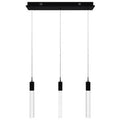 Avenue Lighting HF1900-3-GL-BB Brushed Brass The Original Glacier Avenue Collection 3 Light Pendant Fixture Image 1