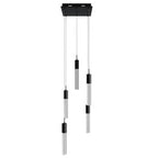 Avenue Lighting The Original Glacier Snow Avenue The Original Glacier Snow Avenue Collection Black 5 Light Penant Fixture With Clear Snow Crystal