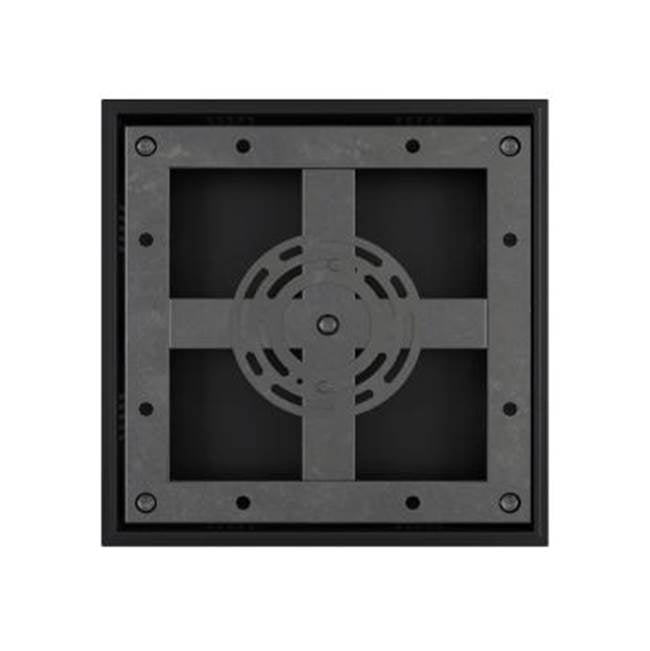 Avenue Lighting HF1900-5-GL-BK-SNW Black The Original Glacier Snow Avenue Collection Black 5 Light Penant Fixture With Clear Snow Crystal Image 2