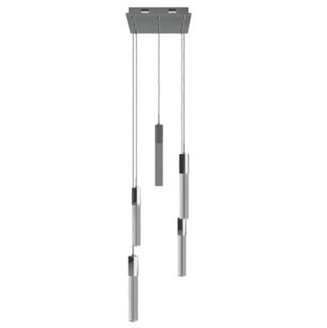 Avenue Lighting The Original Glacier Snow Avenue The Original Glacier Snow Avenue Collection Black 5 Light Penant Fixture With Clear Snow Crystal