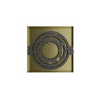 Avenue Lighting HF1901-1-GL-BB-SNW Brushed Brass The Original Glacier Snow Avenue Collection Brushed Brass Single Pendant Image 2