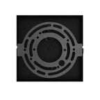 Avenue Lighting HF1901-1-GL-BK-SNW Black The Original Glacier Snow Avenue Collection Black Single Pendant Image 2