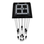 Avenue Lighting HF1905-13-GL-BK-SNW Black The Original Glacier Snow Avenue Collection Black 13 Light Pendant Fixture Image 2