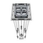 Avenue Lighting HF1905-13-GL-CH-SNW Chrome The Original Glacier Snow Avenue Collection Chrome 13 Light Pendant Fixture Image 2