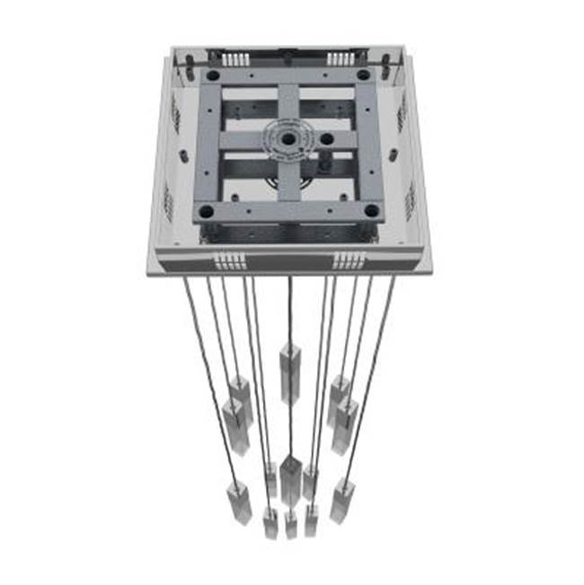 Avenue Lighting HF1905-13-GL-CH-SNW Chrome The Original Glacier Snow Avenue Collection Chrome 13 Light Pendant Fixture Image 2