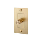 Buster + Punch NDK-053415 Brass 1g Incandescent Dimmer Switch / With Logo / Brass Image 1