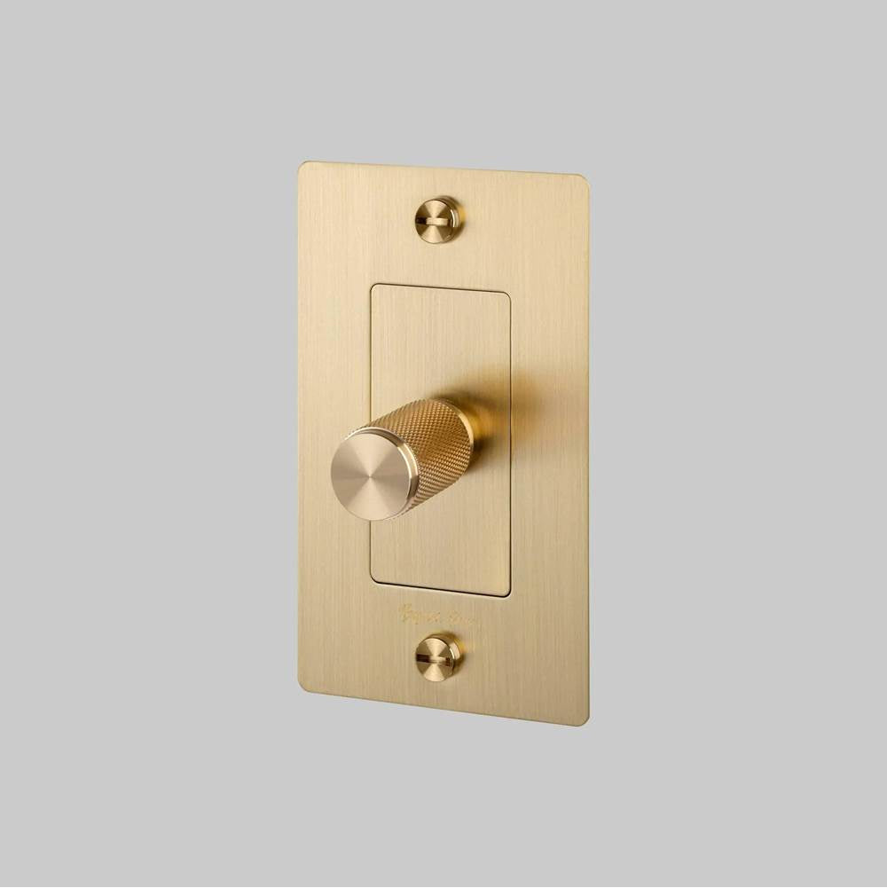 Buster + Punch NDK-053415 Brass 1g Incandescent Dimmer Switch / With Logo / Brass Image 6