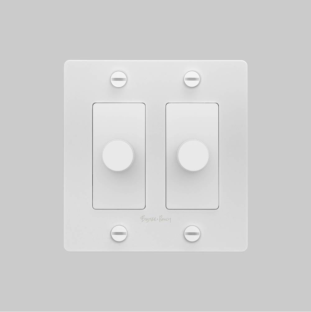 Buster + Punch  2g Dimmer / Led / Cross / With Logo / White