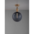 Buster + Punch NFC-493208 Brass Forked Ceiling / Globe / Smoked / Large / Brass Image 1
