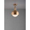 Buster + Punch NFC-813199 Brass Forked Ceiling / Shade / Globe / Opal / Medium / Brass Image 1