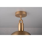 Buster + Punch Forked Ceiling / Shade / Globe / Opal / Medium / Brass