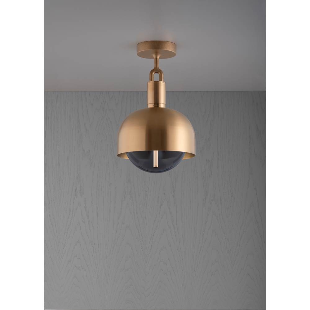 Buster + Punch NFC-813200 Brass Forked Ceiling / Shade / Globe / Smoked / Medium / Brass Image 1