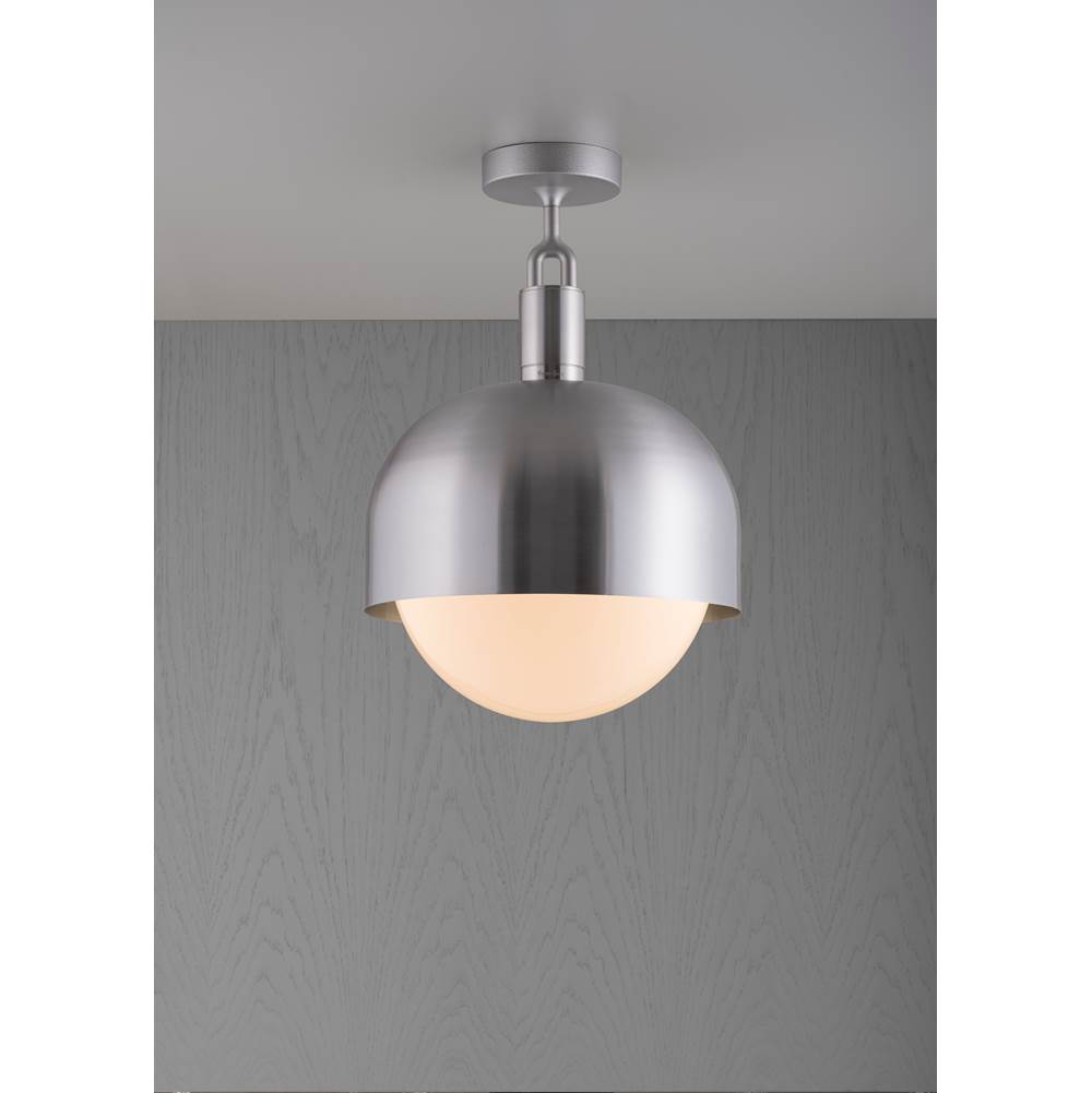Buster + Punch NFC-853211 Steel Forked Ceiling / Shade / Globe / Opal / Large / Steel Image 1